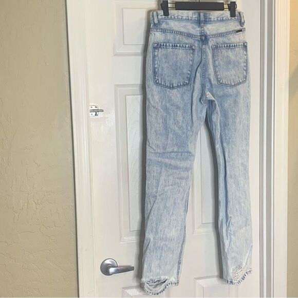 KanCan Distressed Boyfriend Button Fly Jeans Size 5/26 - Picture 4 of 12